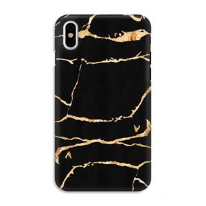 CaseCompany Gouden marmer: iPhone X Tough Case