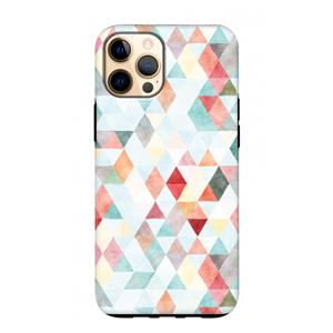 CaseCompany Gekleurde driehoekjes pastel: iPhone 12 Pro Max Tough Case