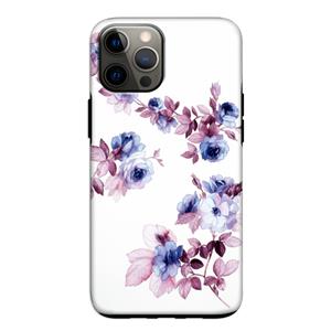 CaseCompany Waterverf bloemen: iPhone 12 Tough Case
