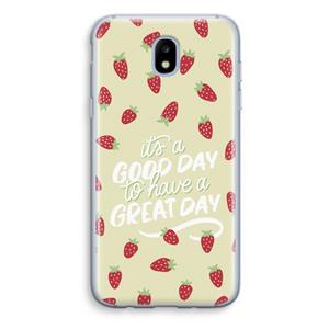 CaseCompany Don't forget to have a great day: Samsung Galaxy J5 (2017) Transparant Hoesje