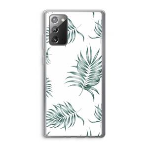 CaseCompany Simple leaves: Samsung Galaxy Note 20 / Note 20 5G Transparant Hoesje