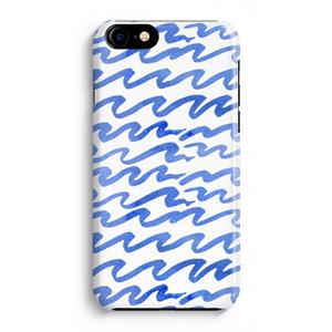 CaseCompany Blauwe golven: iPhone 8 Volledig Geprint Hoesje