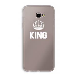 CaseCompany King zwart: Samsung Galaxy J4 Plus Transparant Hoesje