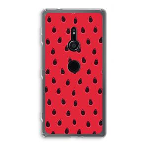 CaseCompany Watermelon: Sony Xperia XZ2 Transparant Hoesje