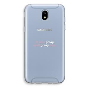 CaseCompany uzelf graag zien: Samsung Galaxy J5 (2017) Transparant Hoesje