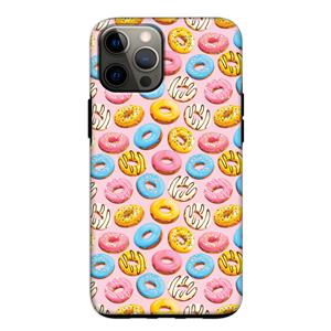 CaseCompany Pink donuts: iPhone 12 Tough Case