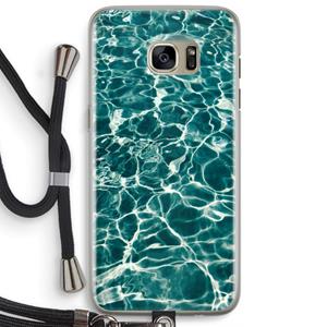 CaseCompany Weerkaatsing water: Samsung Galaxy S7 Edge Transparant Hoesje met koord