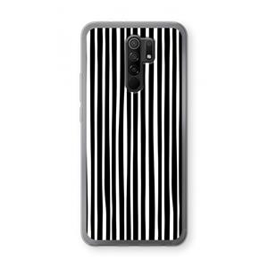 CaseCompany Stripes: Xiaomi Redmi 9 Transparant Hoesje
