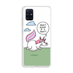 CaseCompany Unicorn: Galaxy A51 4G Transparant Hoesje