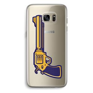 CaseCompany Pew Pew Pew: Samsung Galaxy S7 Edge Transparant Hoesje