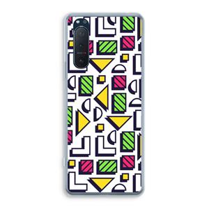 CaseCompany 8-bit N°4: Sony Xperia 5 II Transparant Hoesje