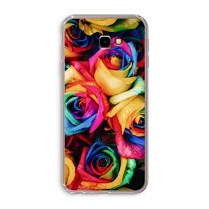 CaseCompany Neon bloemen: Samsung Galaxy J4 Plus Transparant Hoesje