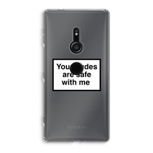CaseCompany Safe with me: Sony Xperia XZ2 Transparant Hoesje
