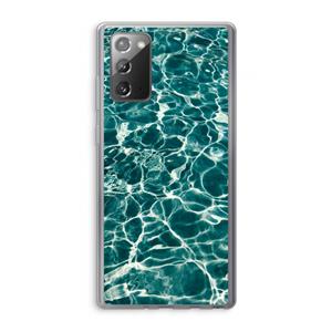 CaseCompany Weerkaatsing water: Samsung Galaxy Note 20 / Note 20 5G Transparant Hoesje