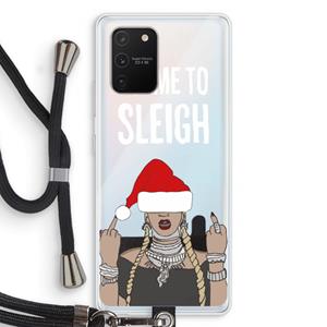 CaseCompany Came To Sleigh: Samsung Galaxy S10 Lite Transparant Hoesje met koord