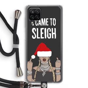 CaseCompany Came To Sleigh: Samsung Galaxy A12 Transparant Hoesje met koord