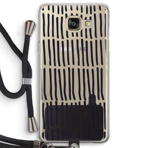 CaseCompany Moroccan stripes: Samsung Galaxy A5 (2016) Transparant Hoesje met koord