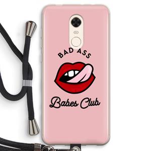 CaseCompany Badass Babes Club: Xiaomi Redmi 5 Transparant Hoesje met koord