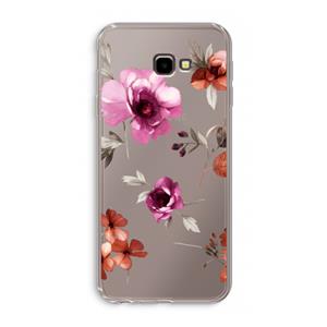 CaseCompany Geschilderde bloemen: Samsung Galaxy J4 Plus Transparant Hoesje