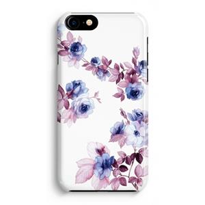 CaseCompany Waterverf bloemen: iPhone 8 Volledig Geprint Hoesje