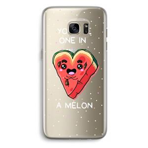 CaseCompany One In A Melon: Samsung Galaxy S7 Edge Transparant Hoesje