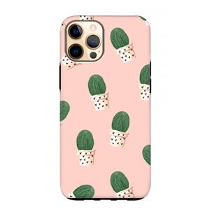 CaseCompany Cactusprint roze: iPhone 12 Pro Max Tough Case
