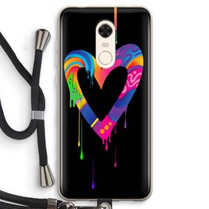 CaseCompany Melts My Heart: Xiaomi Redmi 5 Transparant Hoesje met koord