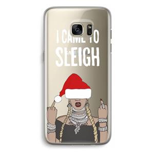 CaseCompany Came To Sleigh: Samsung Galaxy S7 Edge Transparant Hoesje