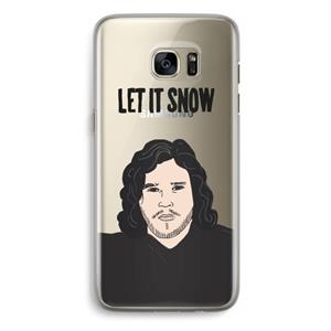 CaseCompany Let It Snow: Samsung Galaxy S7 Edge Transparant Hoesje