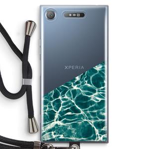 CaseCompany Weerkaatsing water: Sony Xperia XZ1 Transparant Hoesje met koord