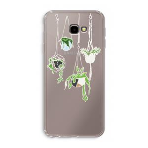 CaseCompany Hang In There: Samsung Galaxy J4 Plus Transparant Hoesje