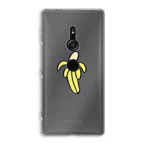 CaseCompany Banana: Sony Xperia XZ2 Transparant Hoesje