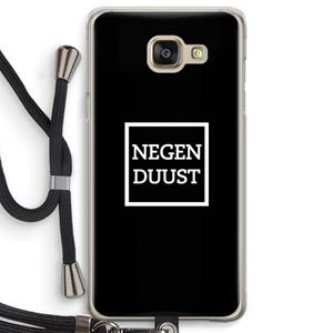 CaseCompany Negenduust black: Samsung Galaxy A5 (2016) Transparant Hoesje met koord