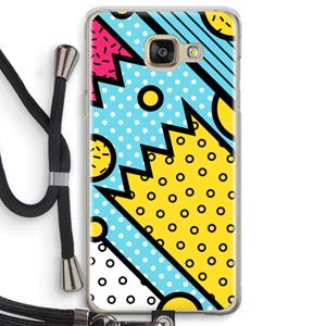 CaseCompany Pop Art #1: Samsung Galaxy A5 (2016) Transparant Hoesje met koord