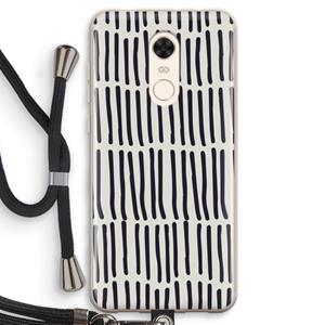 CaseCompany Moroccan stripes: Xiaomi Redmi 5 Transparant Hoesje met koord