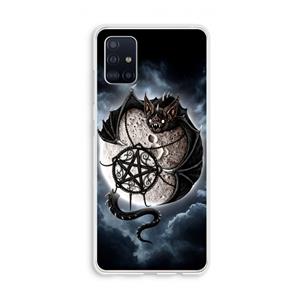 CaseCompany Volle maan: Galaxy A51 4G Transparant Hoesje