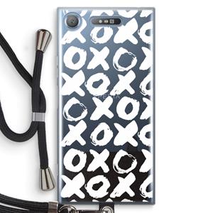 CaseCompany XOXO: Sony Xperia XZ1 Transparant Hoesje met koord