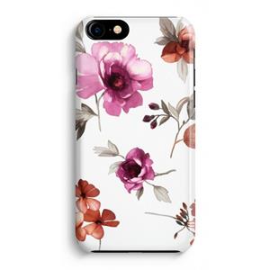 CaseCompany Geschilderde bloemen: iPhone 8 Volledig Geprint Hoesje