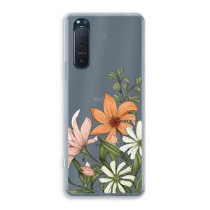 CaseCompany Floral bouquet: Sony Xperia 5 II Transparant Hoesje