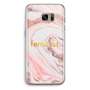 CaseCompany Feminist: Samsung Galaxy S7 Edge Transparant Hoesje