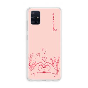 CaseCompany Love is in the air: Galaxy A51 4G Transparant Hoesje