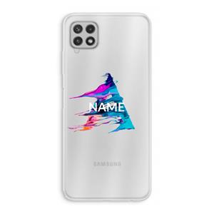 CaseCompany Abstract Spectrum: Samsung Galaxy A22 4G Transparant Hoesje