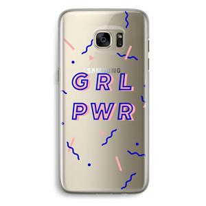 CaseCompany GRL PWR: Samsung Galaxy S7 Edge Transparant Hoesje