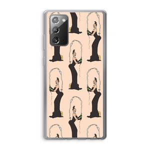 CaseCompany Pop Some Kim: Samsung Galaxy Note 20 / Note 20 5G Transparant Hoesje