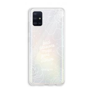 CaseCompany Good stories: Galaxy A51 4G Transparant Hoesje