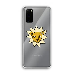 CaseCompany Kleine leeuw: Samsung Galaxy S20 Transparant Hoesje