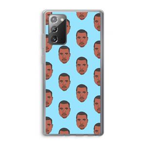 CaseCompany Kanye Call Me℃: Samsung Galaxy Note 20 / Note 20 5G Transparant Hoesje