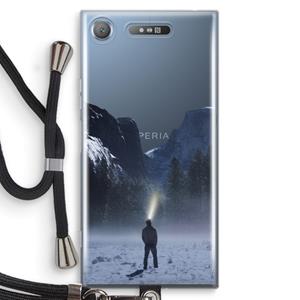 CaseCompany Wanderlust: Sony Xperia XZ1 Transparant Hoesje met koord