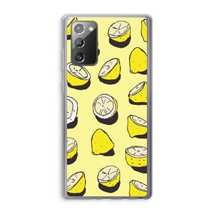 CaseCompany When Life Gives You Lemons...: Samsung Galaxy Note 20 / Note 20 5G Transparant Hoesje