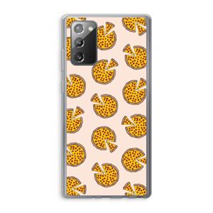 CaseCompany You Had Me At Pizza: Samsung Galaxy Note 20 / Note 20 5G Transparant Hoesje